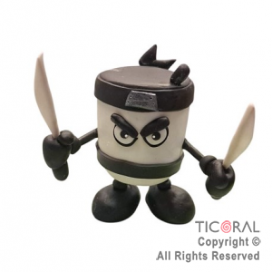 ADORNO BRAINROT CAPUCHINO ASESINO PORCELANA FRIA x 1